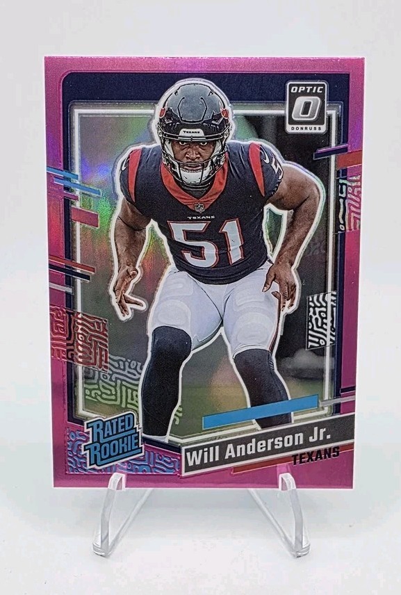 2023 Panini Donruss Optic - Rated Rookie Will Anderson #246 Pink Prizm (RC)