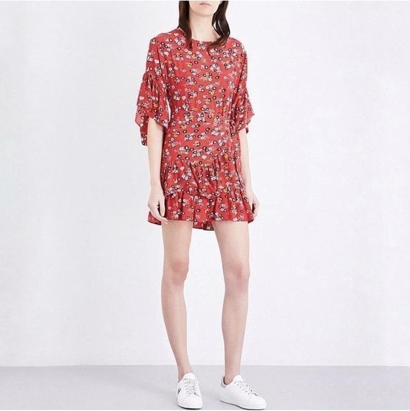 Women Maje Dress Red Viscose S