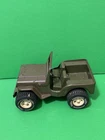 VTG 1960's-1970's Tonka 6" US Army Military Jeep Green Pressed Steel Car Truck