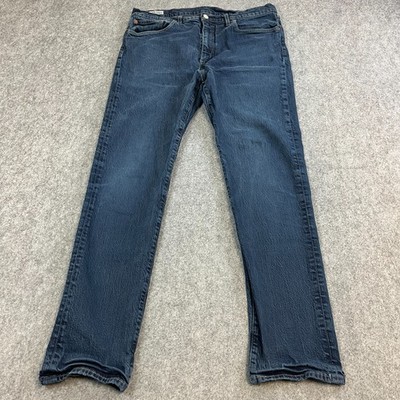 Levi's Herren Jeans Regular Tapered Fit 36 34 Dark Wash Blau Stretch Premium Big E