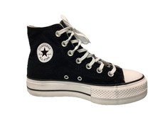 Converse Chuck Taylor All-Star Lift Black Platform Shoes 560845F Women's Size 6.