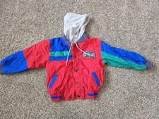 Vintage 90s Oshkosh Bgosh Colorblock Windbreaker Size 4