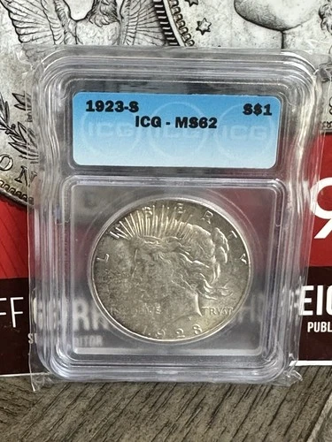 1923-S $1 Peace Dollar ICG MS62 🔥🔥