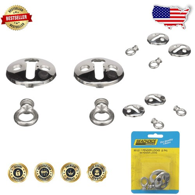 #ad Heavy Duty Stainless Steel Fender Locks 2 Pack Marine Grade Corrosion Free $32.39