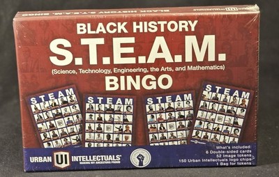 Black History S.T.E.A.M. Bingo Game Urban Intellectuals  Sealed New