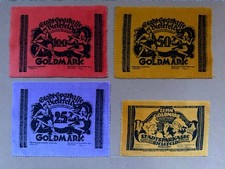10, 25, 50, 100 Goldmark Bielefeld Samt