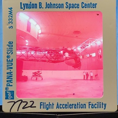 Vintage NASA Johnson Space Center Flight Acceleration Facility 35mm GAF Slide