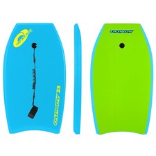 Osprey 33” Bodyboard with Adjustable Wrist Leash, XPE Deck for Kids and Adults