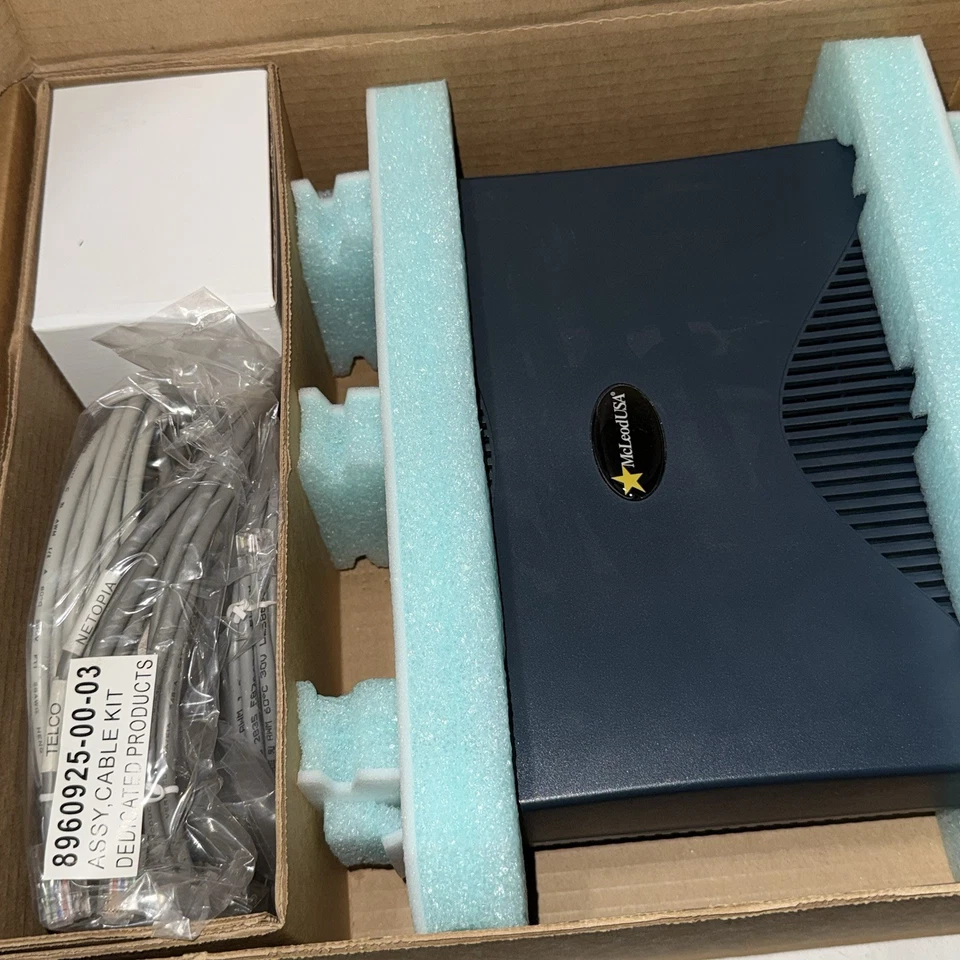 Netopia R7100-McLeod SDSL RouterHub Firewall McLeodUSA Open Box NOS Complete - Image 2 of 3