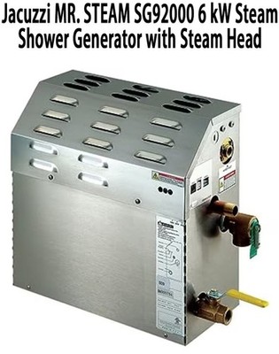 Jacuzzi MR. STEAM SG92000 6 kW Steam Shower Generator with Steam Head