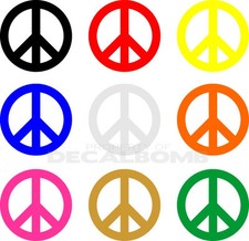 PEACE Decal / Sticker 10 colors to choose from - 4 inch