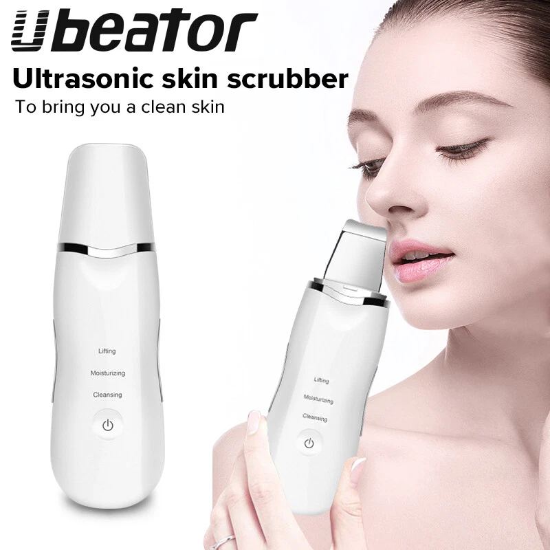 Rechargeable Ultrasonic Facial Skin Scrubber Face Spatula Blackhead Remover