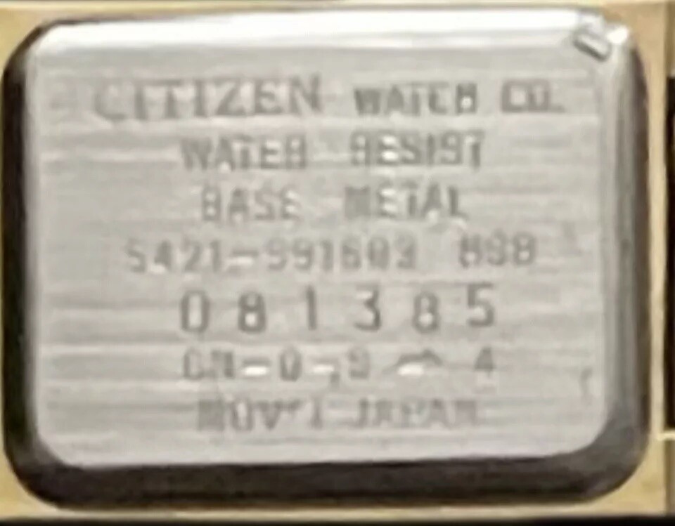 Citizen Elegance Rectangular Faced Watch Genuine … - image 5