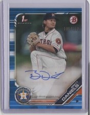 2019 Bowman Prospect Autographs Blue #PABD Brett Daniels  105/150