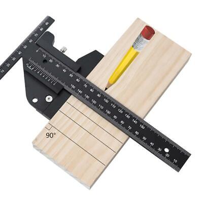 Ryhgg,Aluminum Alloy Scale Metric Measure Scribing Ruler Woodworking Marking Tool 