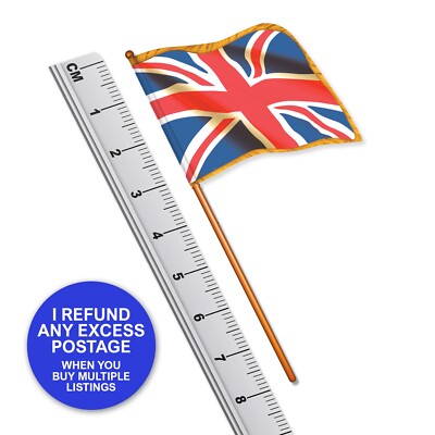 Britische Union Jack Flagge + Verkleidung (Qualitätsvinyl) Maßstab 1:32 Britains Deetail Style
