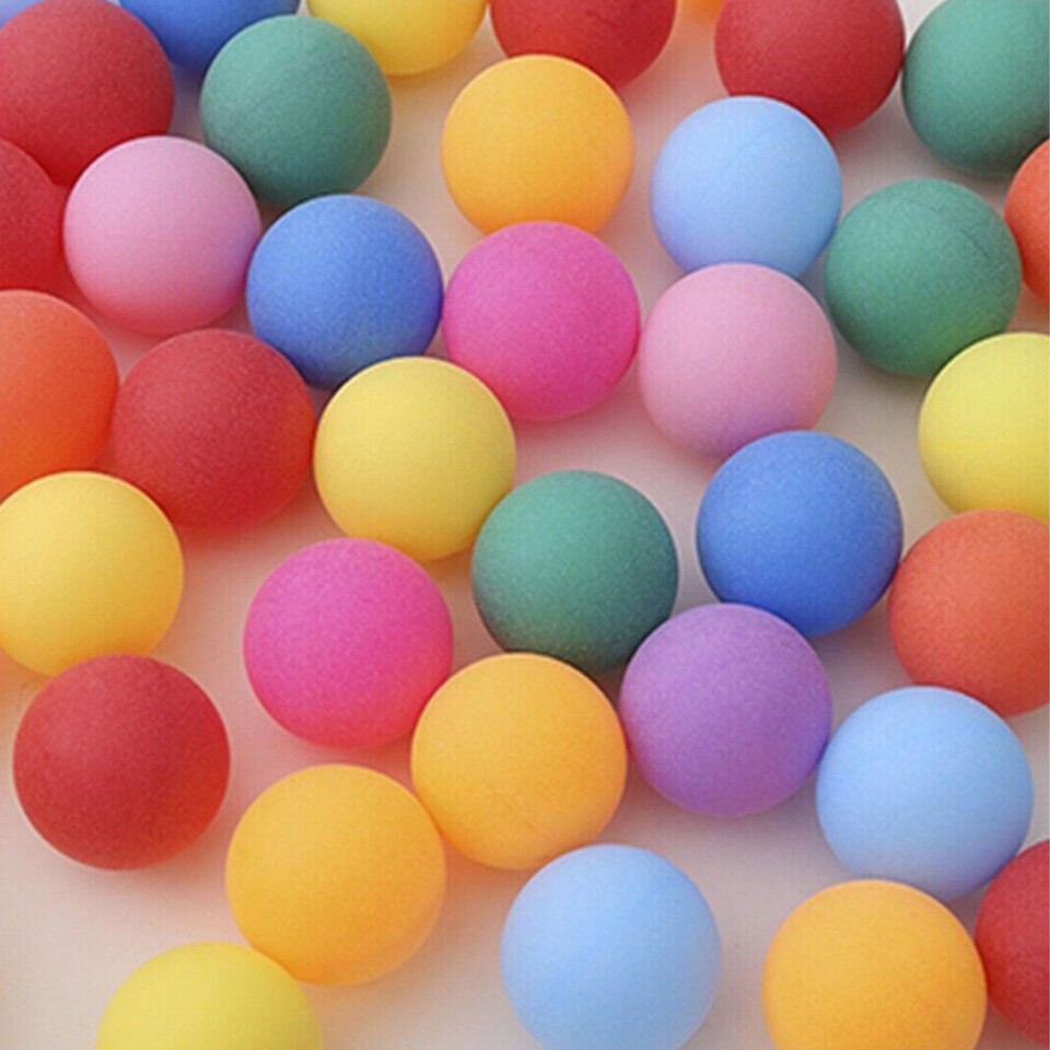50/100 Pong Balls 40mm Mixed Colours No Logo Table Tennis Best eBay