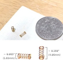 2pc Newly Made Slot Car LIFE-LIKE M-Chassis Motor Brush Barrel Spring .006" BTO