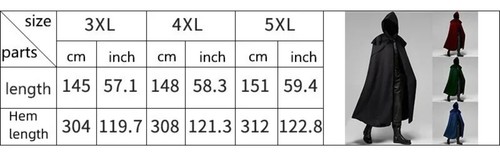 New Vintage Hooded Loose Black Cloak Coats Windproof Trench Chic Winter Cosplay - Picture 11 of 22