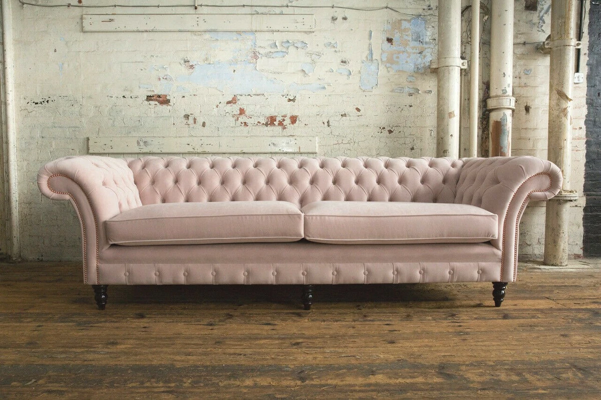 Pink 4 seater sofa discount