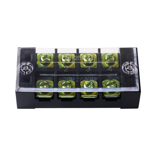 5pcs Dual Row 4-Position Screw Terminal Strip 600V 25A Wire Connectors US - Picture 7 of 8