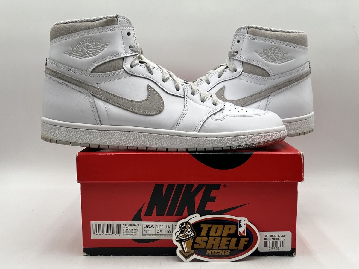 Nike Air Jordan 1 Retro High 85 OG Neutral Grey Authentic Nike Air Jordan 1 Retro High 85 OG Neutral Grey Authentic