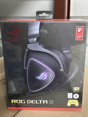 ASUS ROG Delta S USB-C gaming headset (wired, AI noise canceling, RGB lighting, 