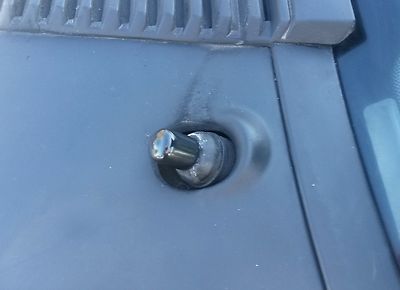 79-93 Ford Mustang Black Windshield Wiper Delete Caps (Set of Two)