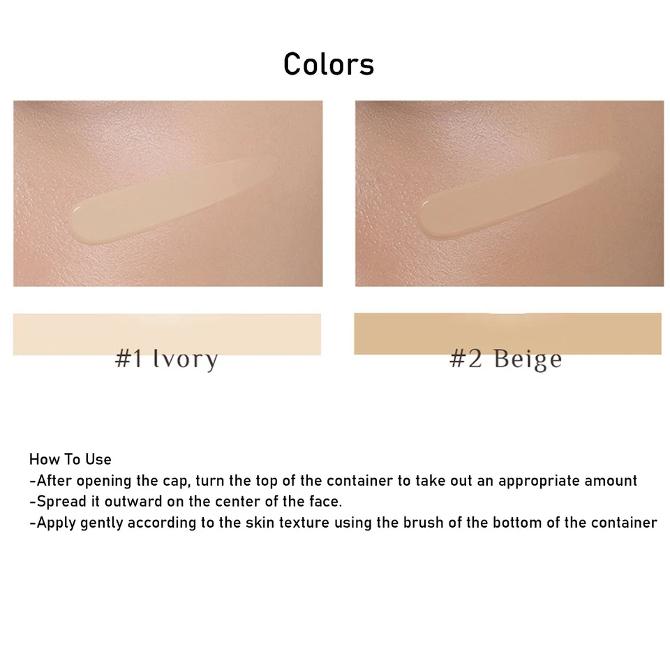 OBGE Natural Cover Foundation 13g for MEN SPF50+/PA++++ Built-in Makeup Brush - Image 3 of 4