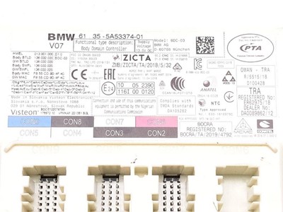 STEUERGERÄT BODY CONTROL BMW iX3 2022 61355A5337401 / 6806378  