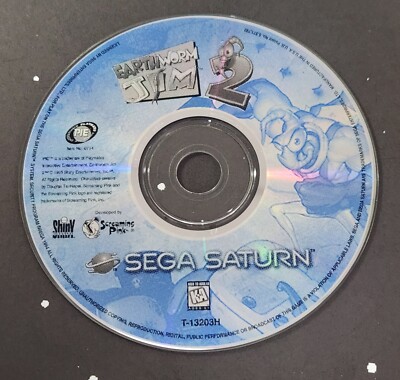 Earthworm Jim 2 (Sega Saturn) Disc Only,  Tested - Authentic