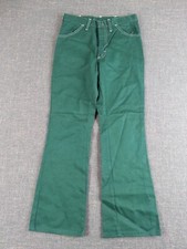 Vintage 1970s JC Penney Kids Size 16 Green Long Pants
