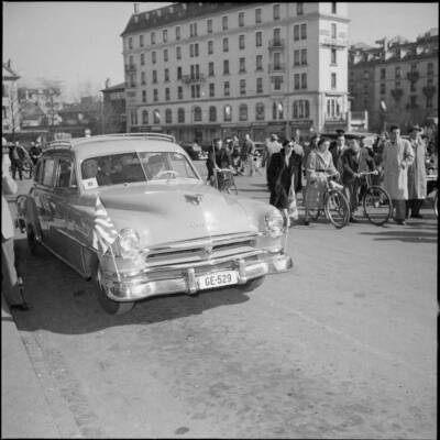 23rd Geneva International Motor Show, opening ceremony 1953 Old Photo
