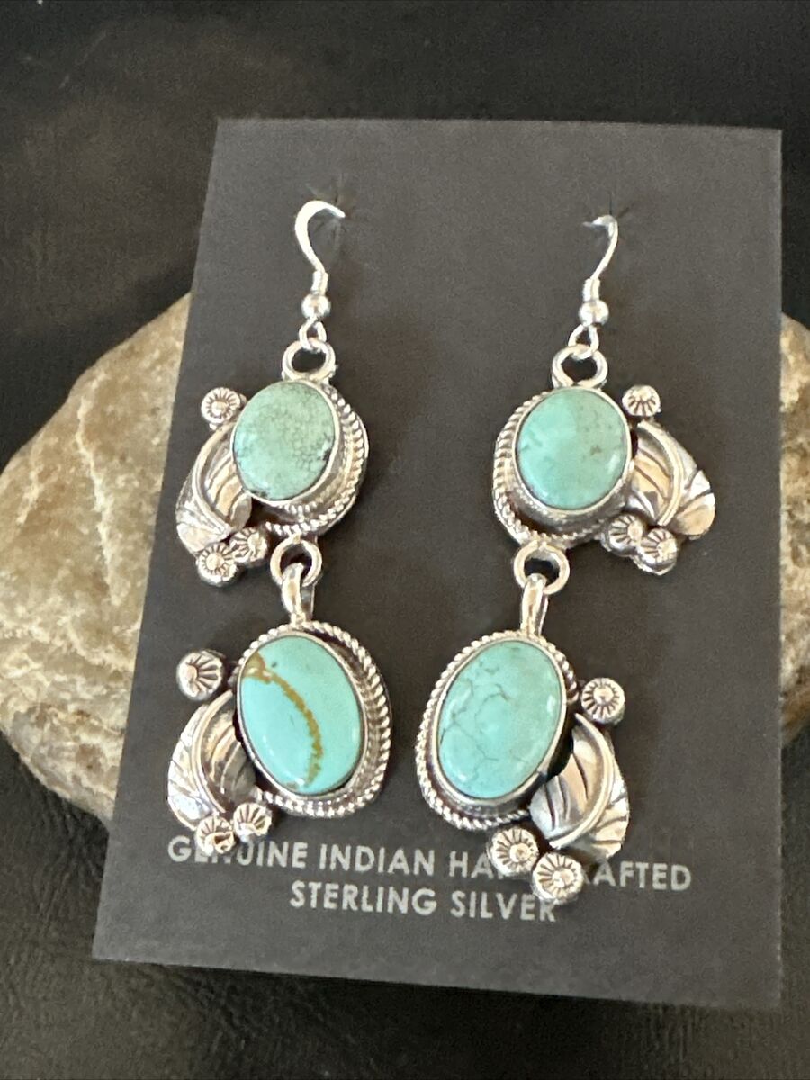 One Of The Best Vintage Native American Navajo Dry Creek Turquoise Sterling Silver Ring One Of The Best Vintage Native American Navajo Dry Creek Turquoise Sterling Silver Ring