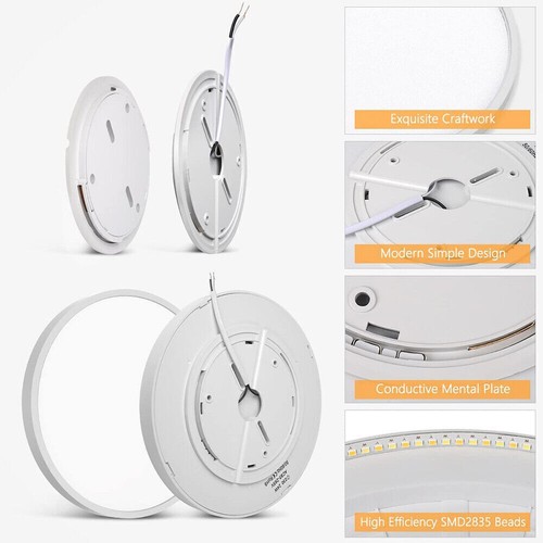 12W-50W Küche Flur LED Deckenleuchte Panel Deckenlamp Arbeitszimmer Esszimmer - Bild 4 von 39