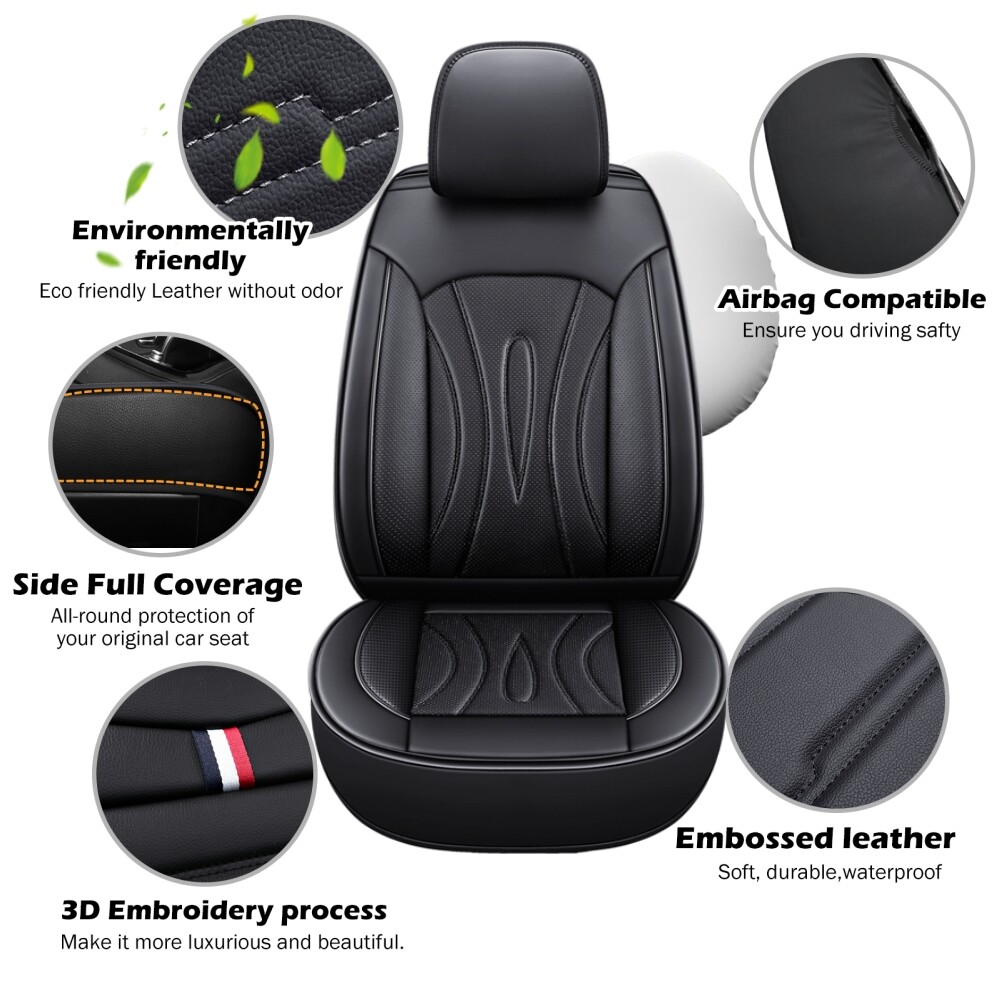 For Subaru Forester Legacy Outback Car Seat Cover Leather Front Rear