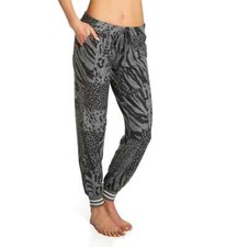 PJ SALVAGE Womens Charcoal Gray Perfect Patch Jammie Jogger Lounge Pants Medium