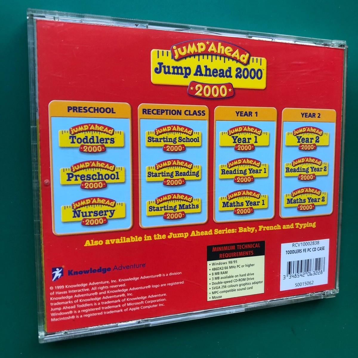 JUMP AHEAD 2000 TODDLERS CD-ROM Pre-Reading Language Number