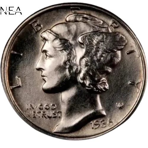 1936 Mercury Dime ~ Gem BU ~~ 90% Silver