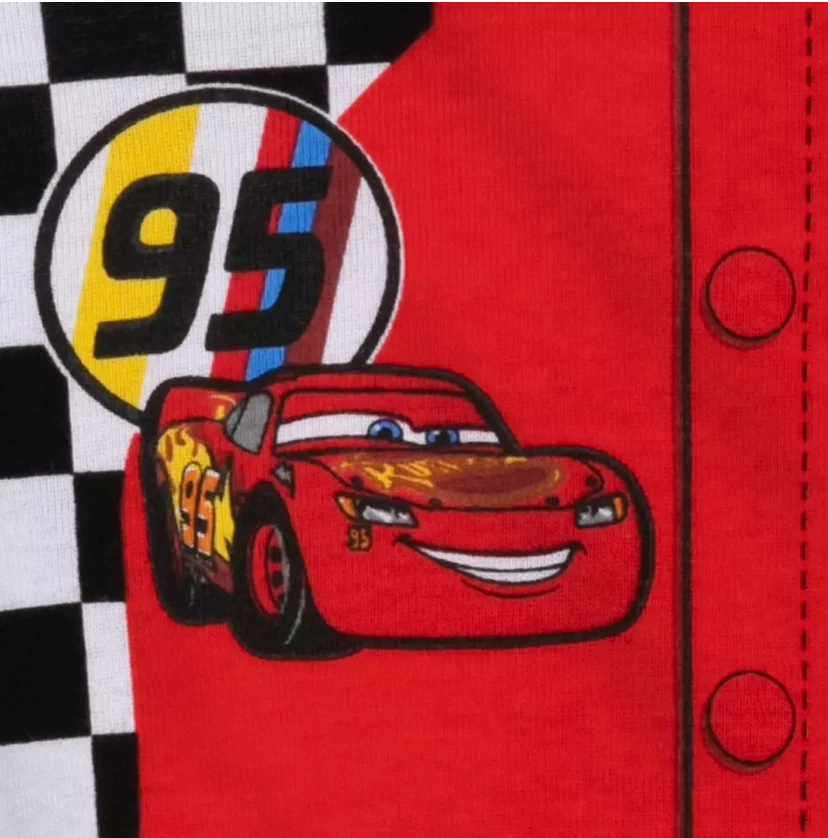 NUEVO Disney Store Rayo McQueen Traje de Carreras Disfraz Pijama Talla 5 Coches Nuevo con Etiquetas Foto 3 de 4