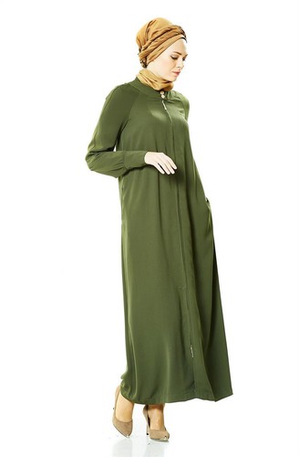 Ferace Hijab Kleid Abaya Rollkragen V-676 - Bild 5 von 6