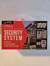 Power to Go 15 Piece Whole Home Security Easy Setup System Sealed New