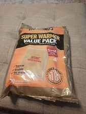 Hothands Super Warmer Value Pack 10 Warmers, 18 Hrs Of Heat Per Warmer, NIB