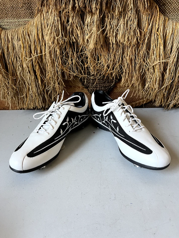 Calzado Calzado Callaway Golf W46431 Cuero Negro/Blanco Zapatos Talla 9 Foto 4 de 4