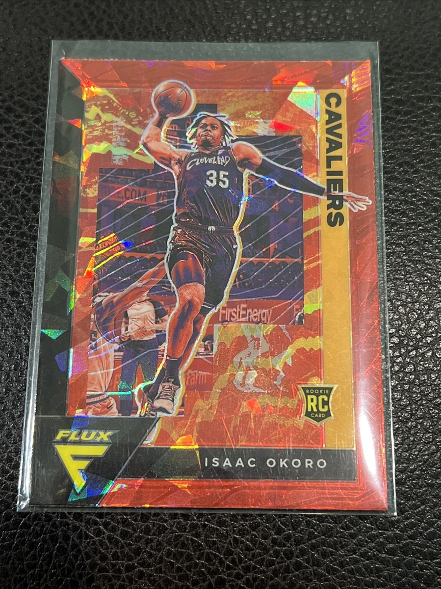 2020-21 Panini Flux Isaac Okoro Red Cracked Ice Prizm Rookie RC