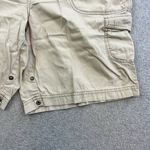 Columbia XCO Hiking Shorts Womens 12 Khaki Flat Front Snaps Bottoms Outdoor - Picture 7 of 11