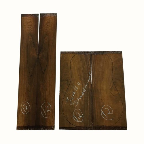 Cocobolo Parlor Ukulele Guitar Back & Side Book Matched Set-Quarter Sawn KD - Afbeelding 1 van 4