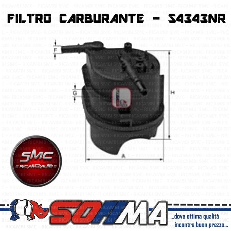 KIT TAGLIANDO 4 FILTRI SOFIMA FORD FIESTA V JH_, JD_ 1.4 TDCi KW 50 CV 68 - Immagine 3 di 4