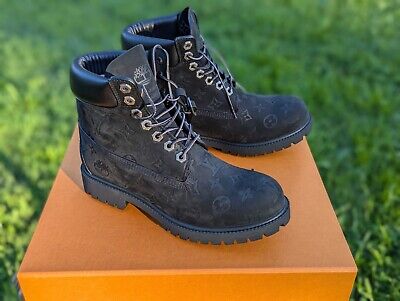 Louis Vuitton X Timberland Ankle 6in Boots US SIZE 9 Black Louis Vuitton X Timberland Ankle 6in Boots US SIZE 9 Black