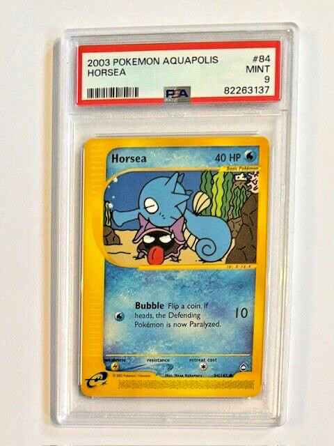 2003 Pokémon Aquapolis #84 Horsea PSA 9 MINT
